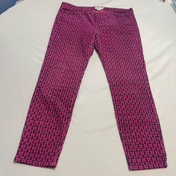 Vineyard Vines Pink Blue Corduroy Pants Size 10 - Picture 1 of 8